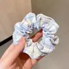 Scrunchie Doce Estilo Francês para Mulheres, Elástico de Cabelo Versátil Ruched de Renda de Alta Qualidade, Faixa para Coque, Corda para Rabo de Cavalo