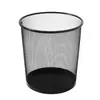 Cubo de basura de malla metálica para oficina, tamaño grande, alta capacidad, adecuado para dormitorios y salas de estar, sin tapa, engrosado y resistente a la corrosión