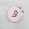 Fornecimento de fábrica fivela de mochila diy bordado ponto cruz Chaveiro infantil não é fácil de deformar anel de bordado ajustável