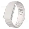 Correa whoop compatible correa de silicona pulsera deportiva de dos colores whoop5.0 incrustaciones completas de diamantes correa de reloj de metal con diamantes