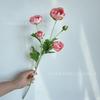 Nuevo arreglo floral de 5 cabezas con forma de loto de rocío para la entrada del hogar, decoración para camino de bodas, flores decorativas, comercio exterior, exportación, botella de flores
