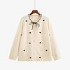 Cárdigan Suéter Juvenil Dulce Talla Plus para Mujer Otoño e Invierno 2026 Cárdigan de Punto Bordado de Corazón para Mujeres con Curvas 23396