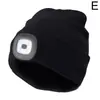 Gorro de Tricô com Luz, Iluminação LED, Gorro Quente de Lã, para Ciclismo ao Ar Livre, Corrida Noturna, Moda Outono e Inverno para Homens e Mulheres