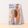 Peine de madera de haya tamaño pequeño para airbag cepillo de lana peine plano cepillo portátil para champú de bebé cepillo suave de lana juego de peines para el cabello