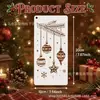Modelos de pintura vazados para decoração de Natal europeia e americana, impressão, pulverização, gravação em relevo e moldes de estêncil para tapetes e travesseiros DIY infantis