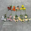 Decoración Simulada de Margarita Girasol de 6 Cabezas para Salón de Bodas Manzanilla Flores Artificiales Arreglo para Sala de Estar Crisantemo Silvestre Pequeño Decoración del Hogar