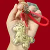 Llavero de Oro Puro 999 Año del Caballo, Colgante para Bolso, Correa para Teléfono, Regalo de Cumpleaños, Venta al por Mayor