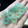 Anel Quadrado de Ágata Branca Natural Acessórios Pulseira Colar DIY Feito à Mão Anel de Jade Quadrado Externo Redondo Interno Agora Disponível Atacado