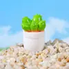 Ornaments de Micro-paisagismo flores artificiais plantas suculentas em vaso artesanato em resina casa de bonecas mini ornamentos de mesa