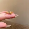 Nuevo Anillo Abierto de Calabaza Estilo Chino para Mujer 2025 Nuevo Popular Anillo de Dedo Índice de Lujo Ligero con un Anillo Apilable de Estilo Nacional de Gama Alta