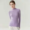 Suéter de Cachemira Baicaierong 2026 Otoño/Invierno para Mujer con Cuello Semi Alto, Diseño Versátil, Tejido de Lana, Corte Ajustado