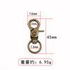 Venta al por mayor de fábrica colgante galvanizado accesorios de herrajes para bolsos de mujer hebilla de gancho hebilla para equipaje hebilla de placa pequeña de metal hebilla para perro hebilla para llavero hebilla de gancho