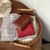Billetera Corta para Mujer Modelo Nuevo Pequeña 70% de Descuento Billetera Corta de PU con Tacto de Alta Gama, Gran Capacidad, Estilo Coreano, Sujetador de Billetes Simple