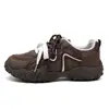 Sapatos femininos retrô C9015, sapatos de pai de sola grossa para outono, leves e confortáveis, com sola macia, não cansam seus pés
