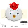 Globo de aluminio con forma de cabeza de animal de panda rojo, jirafa, tigre, león, gato, decoración para fiesta infantil