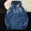 Jaqueta de Carga Estilo Americano Vintage Masculina Estilo Japonês cityboy Estilo Funcional para Casal Jaqueta de Trabalho com Gola Vertical Com Capuz