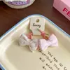 Novo Laço de Cabelo Floral em Forma de Coração para Crianças Menina Doce Elástico Duplo para Rabo de Cavalo Acessório de Cabelo Presilha de Cabelo