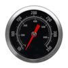Termômetro industrial axial bimetálico tipo ponteiro de aço inoxidável para forno de churrasco, forno, disco de caldeira