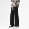 Calça Jogger Casual Solta Masculina Outono Nova Caimento Reto Versátil Perna Larga Casual Cordão Calça Longa