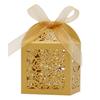 Caixa de doces de casamento a laser para cerimônia de casamento transfronteiriça Fita de casamento Caixa de doces de rosas ocas Fábrica de Shenzhen