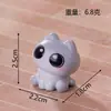 Gato bobo de desenho animado fofo oito peças adoráveis enfeites de mini gato DIY decoração de casa de bonecas acessórios de decoração para casa