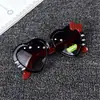 Gafas de sol infantiles con lazo, Gafas de sol con protección solar en forma de gato, Gafas para bebé, Moda Dibujos animados Lindas Nuevo estilo Corazón