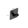 Gancho de Acero Inoxidable sin Taladro Gancho Adhesivo Fuerte sin Taladro Gancho para Colgar Ropa en Pared del Baño del Hogar Gancho Único con Capacidad de Carga Parte Trasera de la Puerta