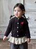 Cárdigan Grueso para Bebés y Niñas Pequeñas 2026 Nuevo Invierno Estilo Coreano Pantalones Casuales Forrados de Felpa Conjunto Elegante de Dos Piezas