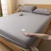 Nuevo protector de colchón de algodón transpirable y cómodo, inflable, funda individual para colchón, juego de ropa de cama apto para todas las estaciones