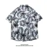 Camisa floral de playa estilo isla de Hainan, ropa unisex para parejas, vacaciones de viaje, sensación relajada, manga corta, Malasia