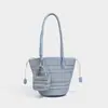 Bolso tejido hecho a mano de moda de verano, bolso de hombro para debajo del brazo de nicho, bolso de mano tote hueco de alta gama