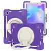 Suporte Giratório 360 Graus Adequado para Capa de Tablet Samsung A8/A9 Capa Protetora de Silicone A9Plus Bolsa Anti-Queda com Alça de Ombro