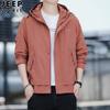 Chamarra JEEP SPIRIT para hombre otoño holgada estampada cortavientos casual impermeable a prueba de viento chamarra para hombre