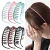 Nueva diadema antideslizante con dientes transfronteriza 2026, una herramienta mágica para que las mujeres controlen el cabello suelto, mantiene el cabello en su lugar mientras se lavan la cara sin apretar ni pellizcar