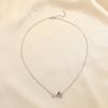 Moda europea y americana micro-incrustada amor colgante de la suerte de 8 palabras infinito Mobius estilo frío collar versátil joyería para mujeres