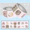 500 adesivos/rolo adesivos de gato fofo Pusheen para journaling, decoração de carro, copo de água, fita adesiva infantil atacado