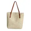 Bolsa de Paja Tejida para Vacaciones en la Playa de Verano Nueva Temporada Transfronteriza Versátil Bolso de Hombro Bolso Tote Tejido