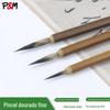 Gancho de irrigação de pedra Moushu linha pincel fino pincel de caligrafia dourado pincelada de pintura chinesa pinceladas fabricantes atacado