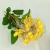 Planta en Maceta Adelfa Transfronteriza Bonsái Hoja de Camote Pequeño Flor Artificial Falsa Planta Verde Decoración de Escritorio Sala de Estar Arreglo de Flores Falsas