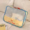 Bolsa de Viaje de Cuadros de Dibujos Animados, Bolsa de Almacenamiento Portátil para Viajes, Ropa, Ropa Interior, Organizador de Zapatos, Bolsa de Equipaje