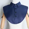 Nueva Camisa Blanca Cuello Falso Infantil Otoño e Invierno Cuello Decorativo para Suéter Cuello de Camisa Profesional OL Cuello Falso Multifuncional
