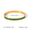 Pulseira de Aço Inoxidável Estilo Ins Europeu e Americano Banhada a Ouro 18K Pulseira Aberta Sem Desbotamento Pulseira de Aço Titânio Pulseira de Alta Qualidade Feminina