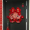 Pegatinas de Palabras Felices para Decoración de Puerta de Habitación Especial de Boda Pegatinas de Puerta Estéreo Diseño de Habitación de Boda Colección de Suministros para Bodas