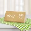 Nuevo Reloj Despertador Multifuncional Silencioso con Alarma Creativa LED Reloj de Madera Regalo para Estudiantes Reloj Digital Venta al por Mayor