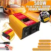 Inversor inteligente 12V-220V110V pico 500W 1000W inversor de coche convertidor con pantalla LED