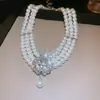 Conjunto de colar e brincos de diamante oval europeu e americano exagerado luz luxo alto senso corrente de clavícula nicho moda joias atacado