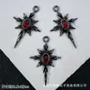 Accesorios de Estilo Oscuro Estilo Europeo y Americano Mariposa Negra Pistola Cruz de Rosa Colgante Pulsera de Cuentas DIY Collar