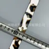 Cinturón de ojal con estampado de leopardo colorido con tiras de cuero PU, cordón de cuero perforado, cintura con ojal, cinta para accesorio de ropa DIY hecho a mano