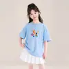 TUTU Elefantito Ropa Infantil Camiseta de Manga Corta para Niñas 2026 Verano Nuevo Algodón Puro para Niños Top Delgado de Manga Corta Atuendo de Verano