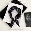 Nuevo Collar de Protección para el Cuello de Moda, Accesorio de Bufanda de Seda de Lunares, Bufanda Pequeña para el Cuello, Calentador de Cuello, Bufanda con Cierre Magnético de Perla, Bufanda de Seda Personalizada